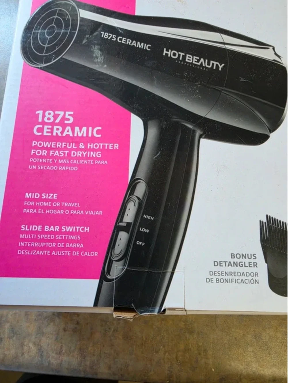 Hot Beauty Professional 1875 Watt Ceramic Styling Dryer